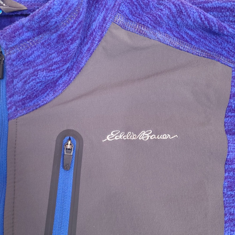 Eddie Bauer Sweater Jacket Mens XL Blue First Ascent Fleece‎ 1/4 Zip Pullover - Picture 4 of 13